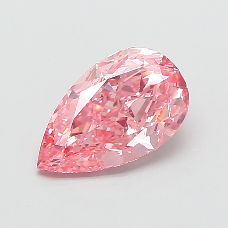 2.81 ct Pink (Vivid) VVS2 Pear Modified lab-grown diamond