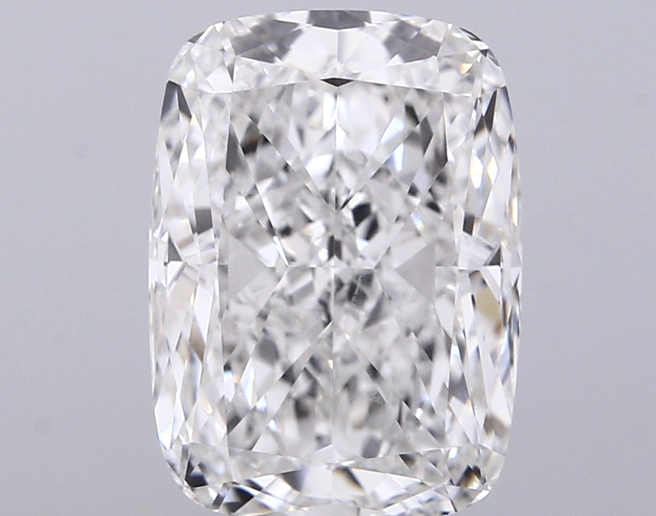 5.02 ct F VVS2 Cushion lab-grown diamond