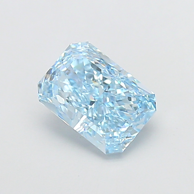 2.19 ct Blue (Vivid) VVS2 Radiant lab-grown diamond