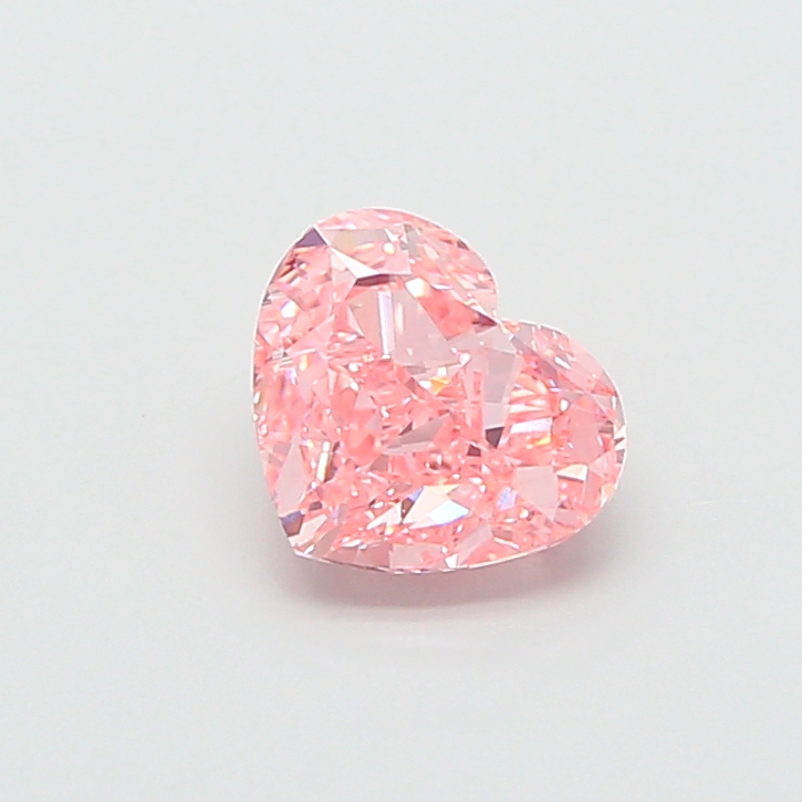 1.87 ct Pink (Vivid) VVS2 Heart Modified lab-grown diamond