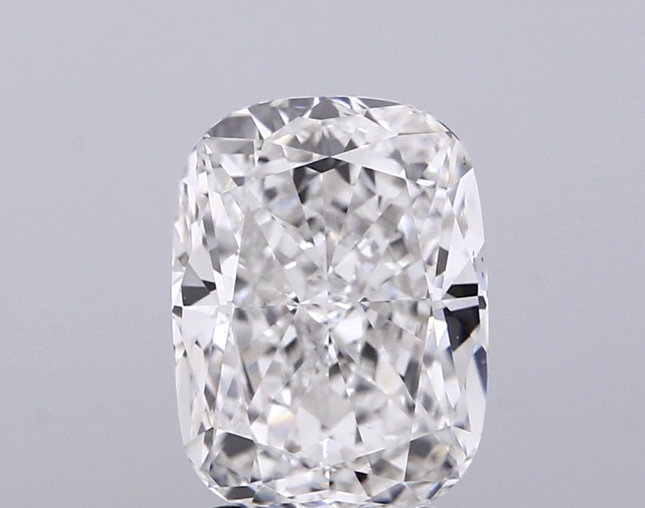 3.02 ct F VVS2 Cushion lab-grown diamond