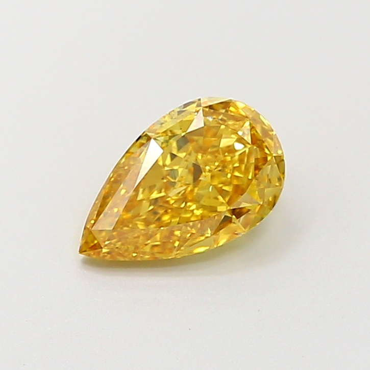 1.00 ct Pear Fancy Intense Yellow Lab-Grown Diamond