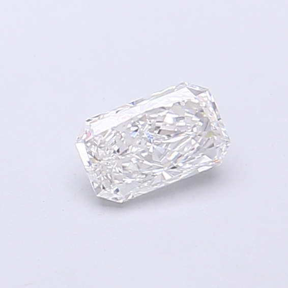 Actual 0.32 carat E Radiant lab-grown diamond