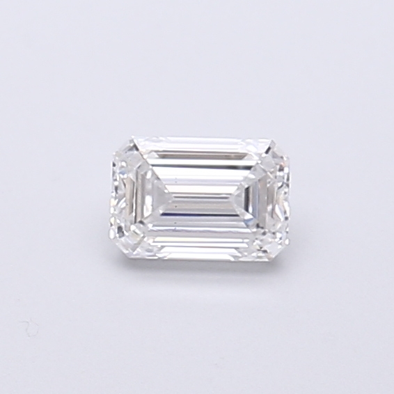Actual 0.32 carat D Emerald lab-grown diamond