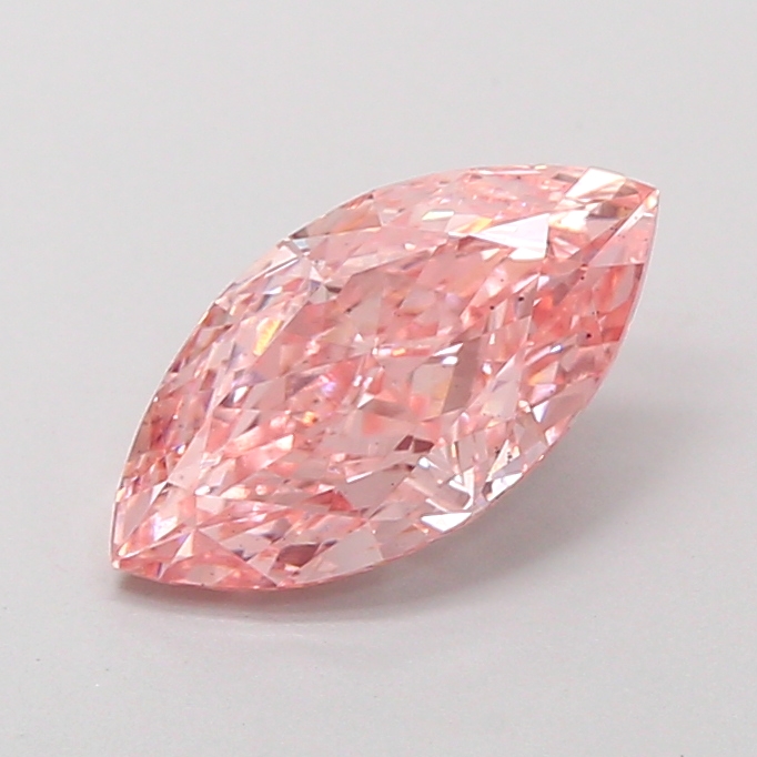 1.52 ct Pink (Vivid) SI1 Marquise Modified lab-grown diamond