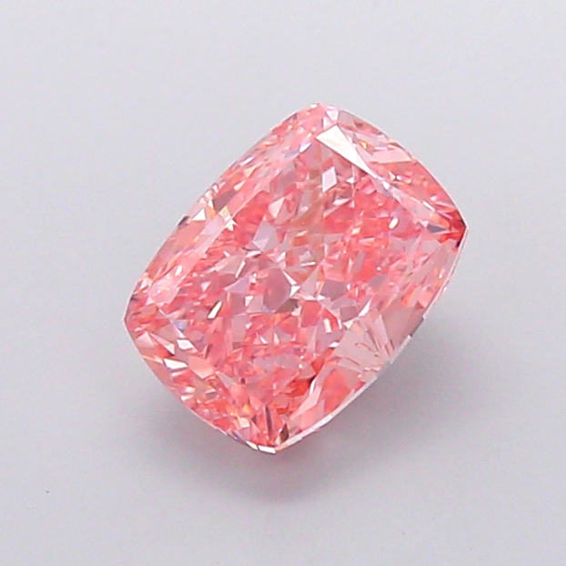 2.90 ct Pink (Vivid) VS1 Cushion lab-grown diamond
