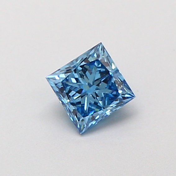 0.28 ct Princess Fancy Vivid Blue Lab-Grown Diamond