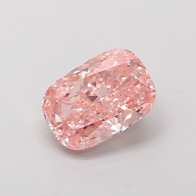 1.11 ct Pink (Intense) VS1 Cushion lab-grown diamond