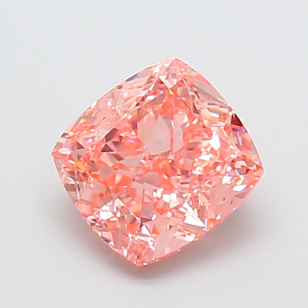 2.02 ct Pink (Vivid) VS1 Cushion lab-grown diamond