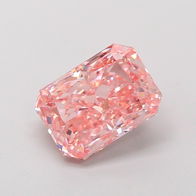 1.42 ct Pink (Vivid) VS1 Radiant lab-grown diamond