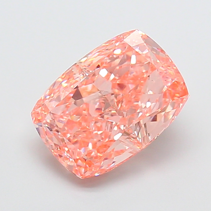 3.00 ct Pink (Vivid) VVS2 Cushion lab-grown diamond