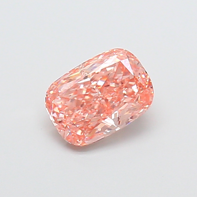 1.95 ct Pink (Vivid) VS1 Cushion lab-grown diamond