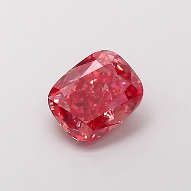 0.88 ct Cushion Fancy Vivid Pink Lab-Grown Diamond