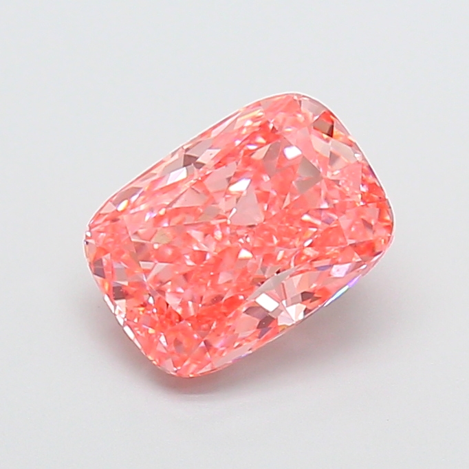 2.02 ct Pink (Vivid) VS1 Cushion lab-grown diamond
