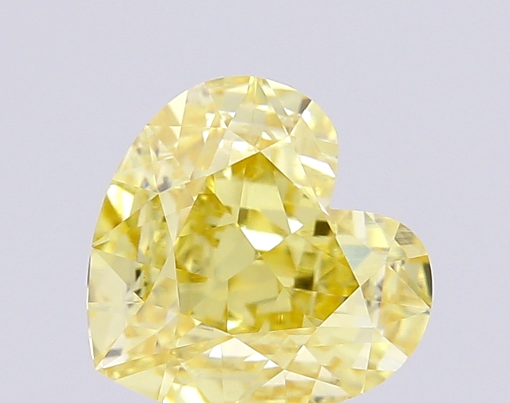 1.47 ct Heart lab grown diamond Yellow VS1