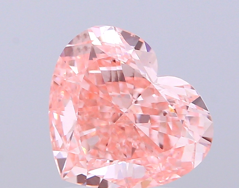 3.00 ct Heart Fancy Vivid Pink Lab-Grown Diamond