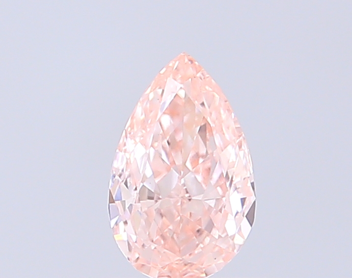 0.55 ct Pear Fancy Intense Pink Lab-Grown Diamond