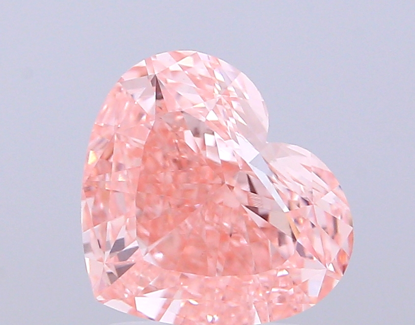 3.00 ct Heart Fancy Vivid Pink Lab-Grown Diamond