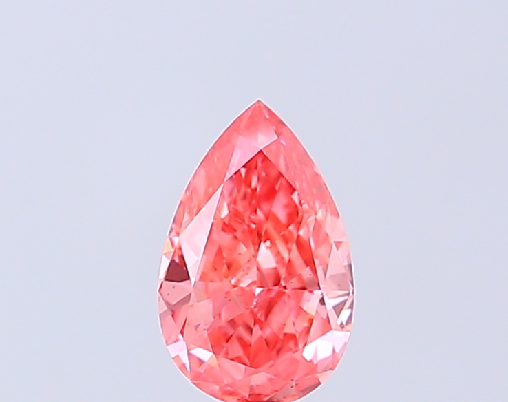 0.52 ct Pear Fancy Vivid Purple Lab-Grown Diamond