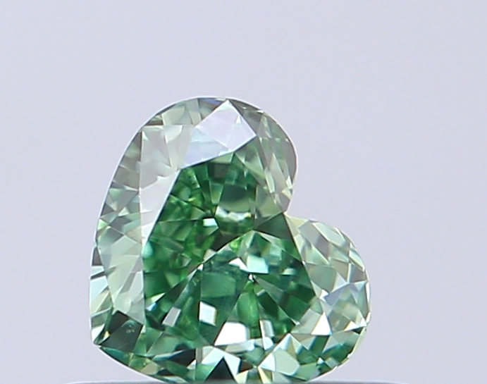 0.34 ct Heart Fancy Vivid Green Lab-Grown Diamond