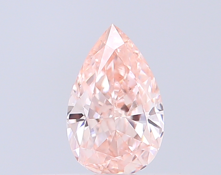 0.32 ct Pear Fancy Intense Pink Lab-Grown Diamond