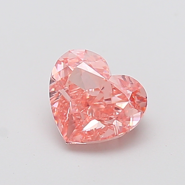 1.53 ct Pink (Intense) VVS2 Heart Modified lab-grown diamond