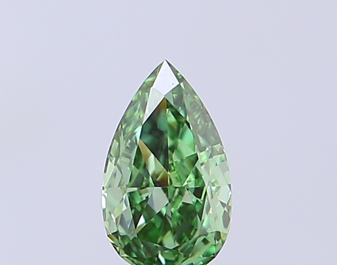 0.29 ct Pear Fancy Vivid Green Lab-Grown Diamond