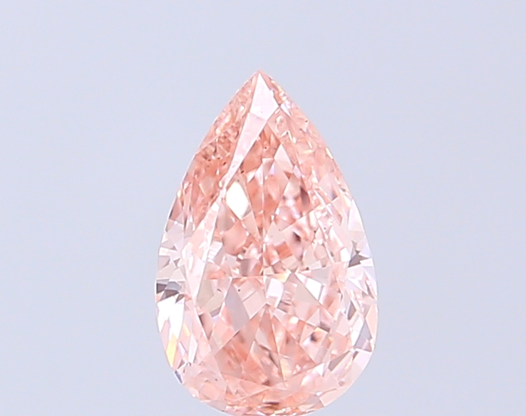 0.69 ct Pear Fancy Intense Pink Lab-Grown Diamond