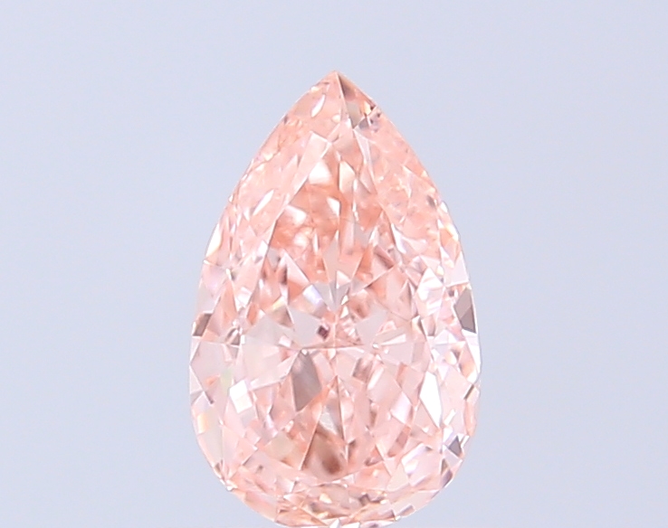 0.78 ct Pear Fancy Intense Pink Lab-Grown Diamond