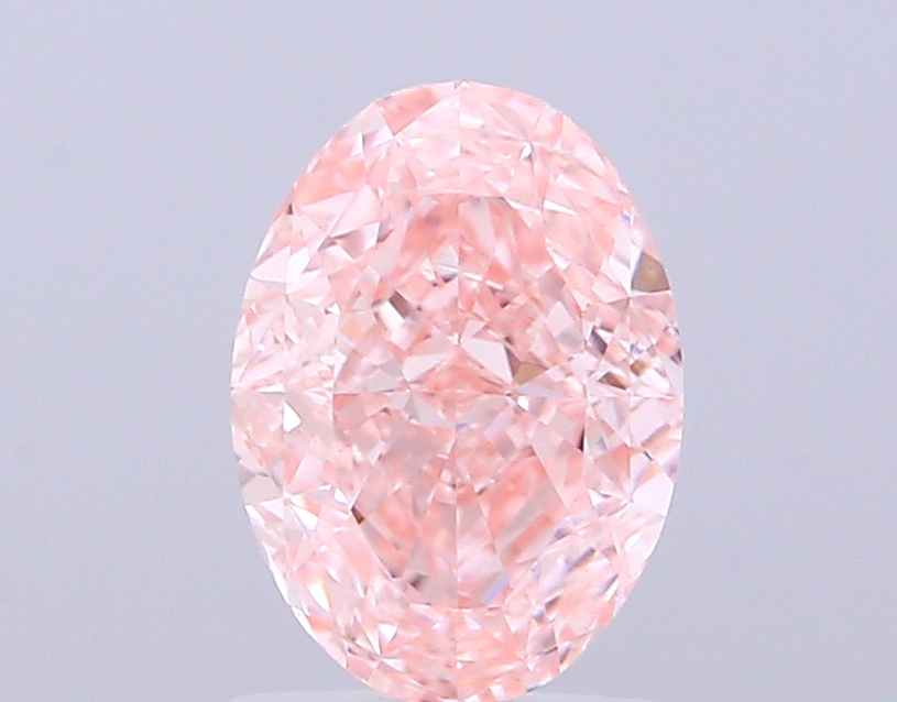 2.01 ct Oval Fancy Vivid Pink Lab-Grown Diamond