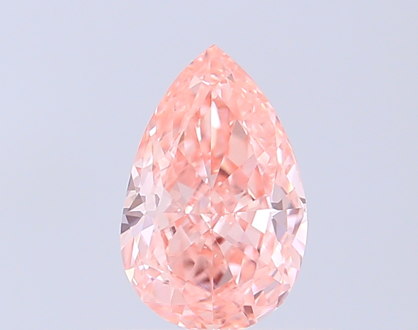 0.63 ct Pear Fancy Intense Pink Lab-Grown Diamond