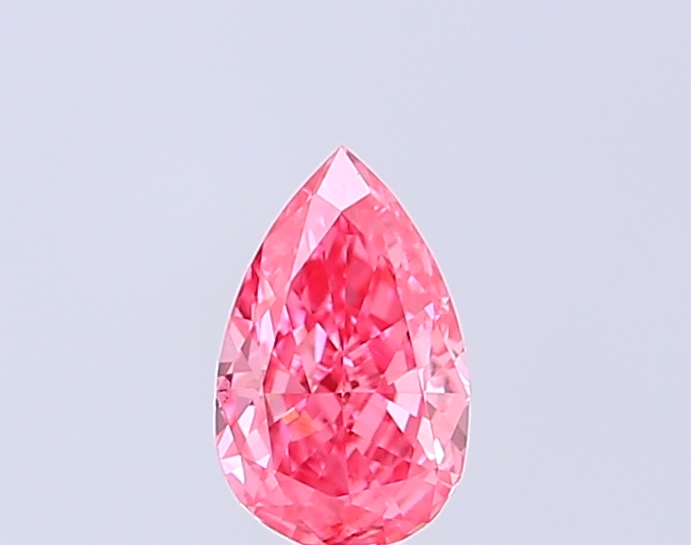 0.38 ct Pear Fancy Vivid Purple Lab-Grown Diamond