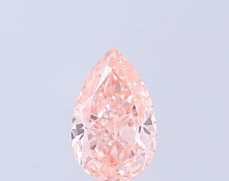 0.74 ct Pear Fancy Intense Pink Lab-Grown Diamond