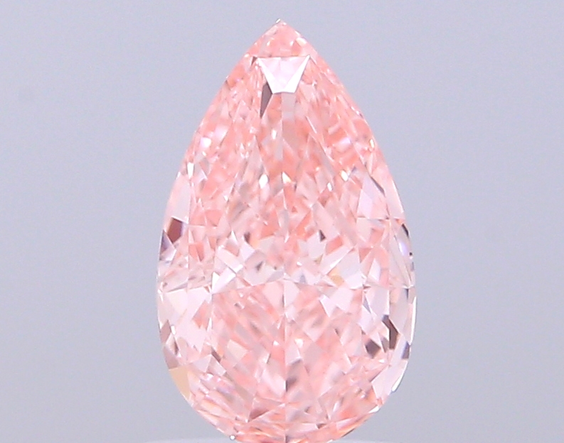 1.52 ct Pear Fancy Vivid Pink Lab-Grown Diamond