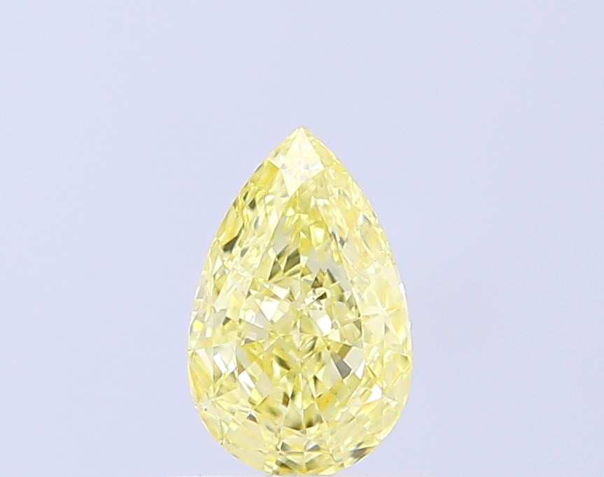 0.82 ct Pear Fancy Intense Yellow Lab-Grown Diamond