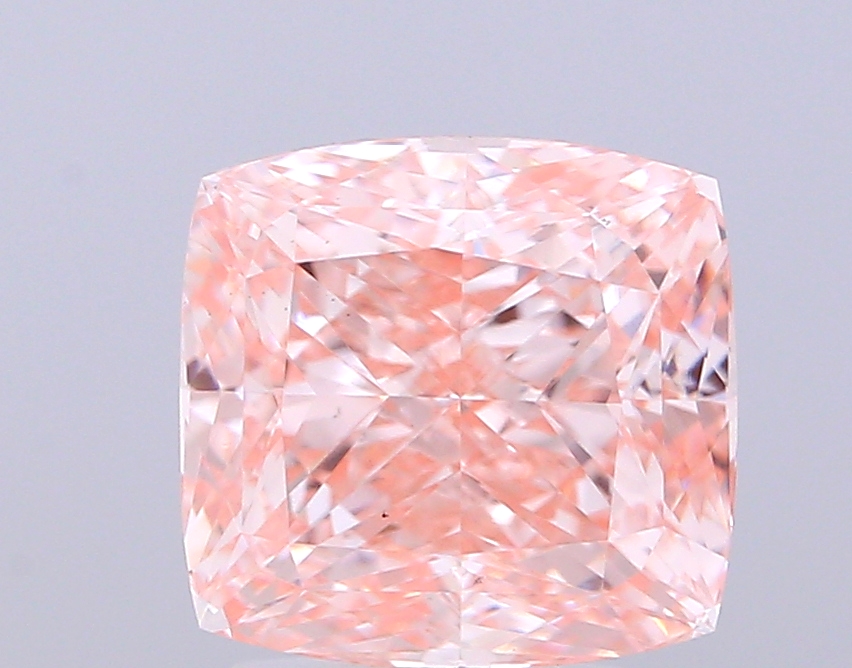 4.02 ct Cushion Fancy Intense Pink Lab-Grown Diamond