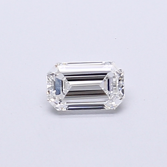 Actual 0.32 carat E Emerald lab-grown diamond