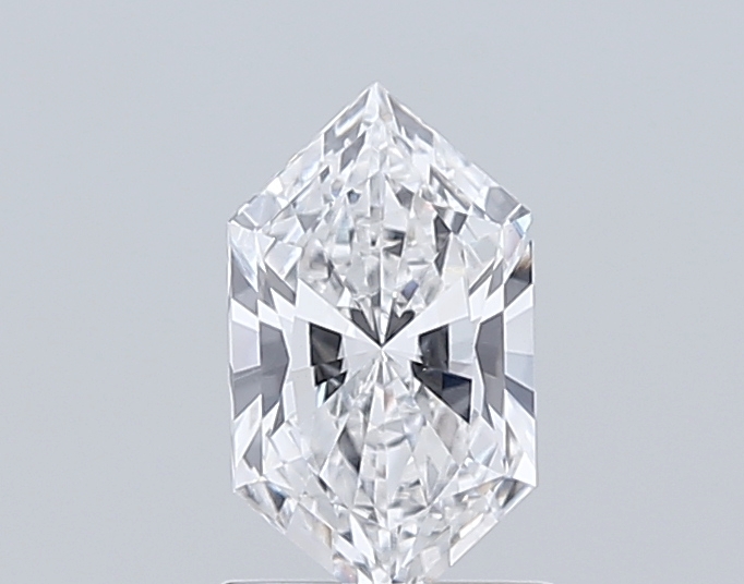 1.04 carat Hexagon Brilliant lab grown diamond, D VVS2, IGI certified