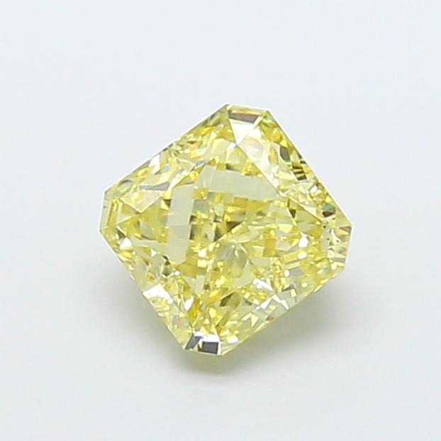 0.85 ct Radiant Fancy Vivid Yellow Lab-Grown Diamond