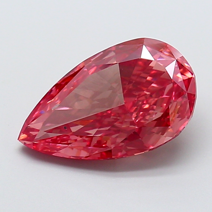 5.00 ct Pear Fancy Vivid Pink Lab-Grown Diamond