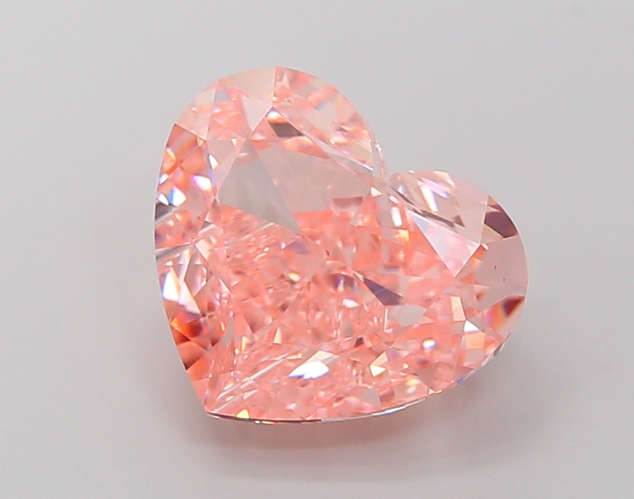 5.14 ct Heart Fancy Vivid Pink Lab-Grown Diamond