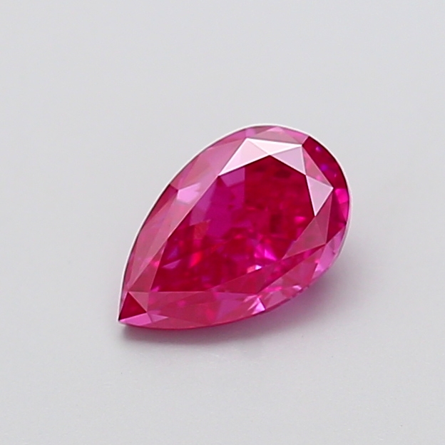 1.01 ct Pear Fancy Vivid Pink Lab-Grown Diamond