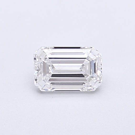Actual 0.34 carat D Emerald lab-grown diamond