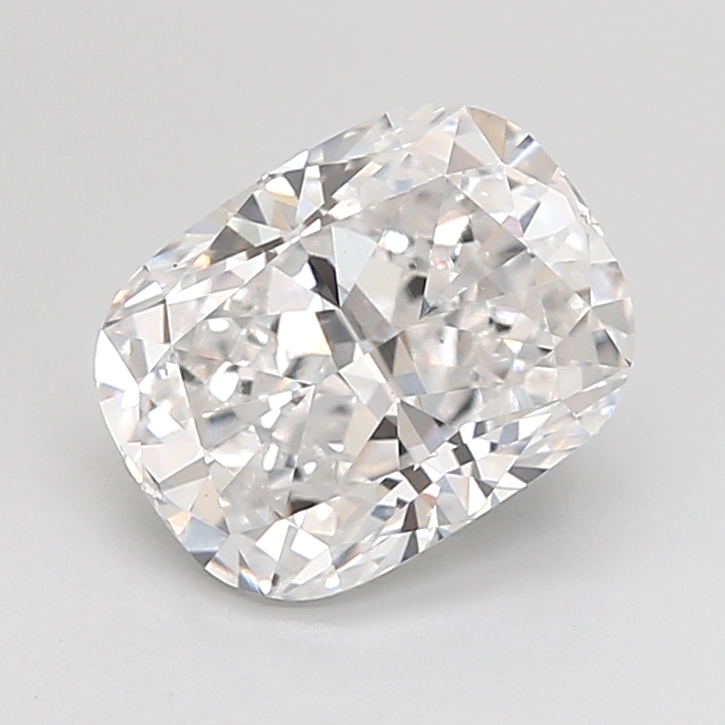 2.11 carat Cushion lab grown diamond, D VVS2, IGI certified