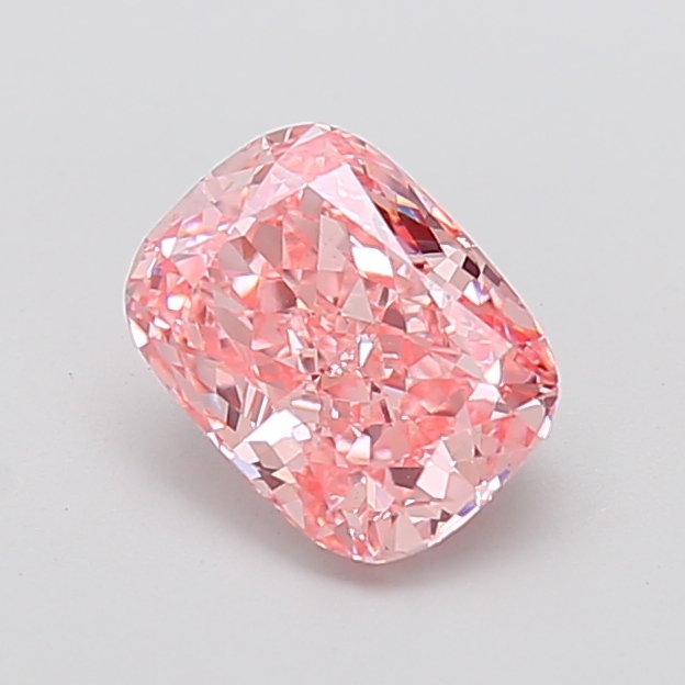 1.88 ct Pink (Vivid) VS1 Cushion lab-grown diamond