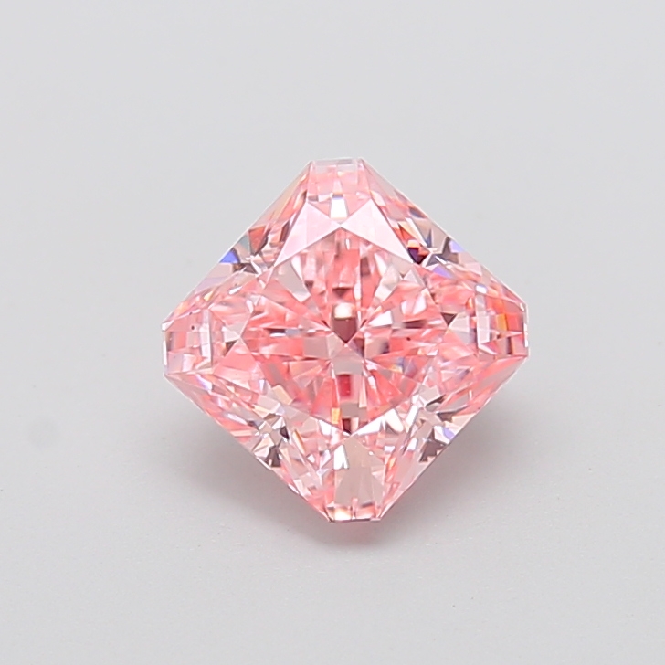 2.01 ct Pink (Vivid) VS1 Square Radiant lab-grown diamond