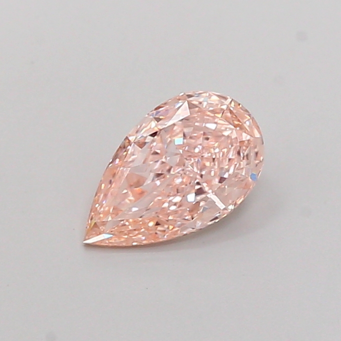 0.27 ct Pear Fancy Vivid Pink Lab-Grown Diamond