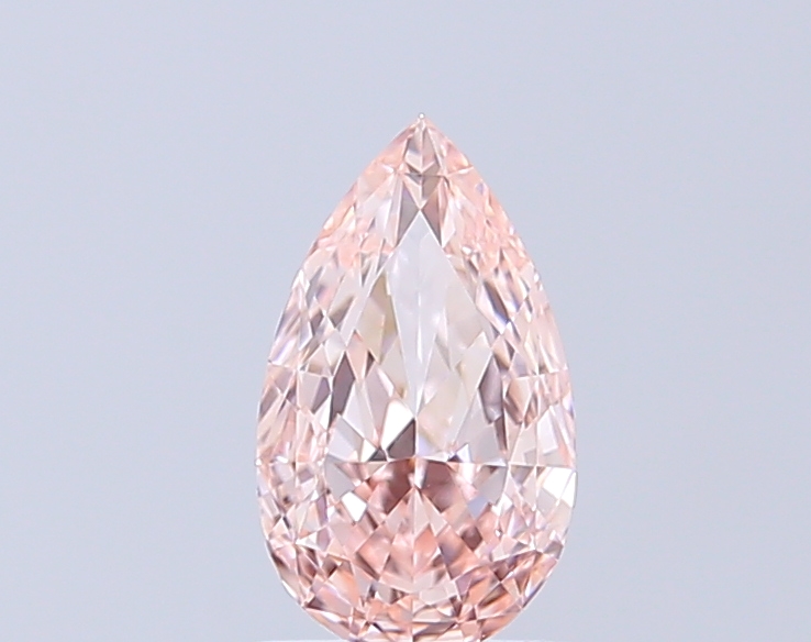 1.00 ct Pear, Fancy Intense Pink VVS1 IGI CVD