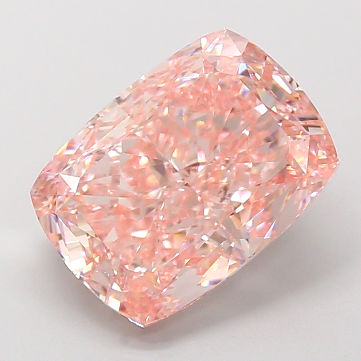 5.01 ct Pink (Intense) VVS2 Cushion lab-grown diamond