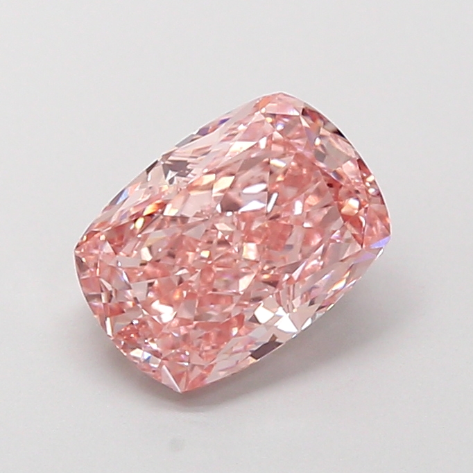 2.02 ct Pink (Vivid) VVS2 Cushion lab-grown diamond